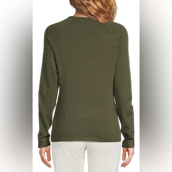 J. McLaughlin Jamey Crew Neck Button Trim Raglan Long Sleeve. Size X-Small NWT - Picture 13 of 13